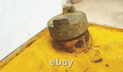 1920s Antique Socony Autobus E. H. Petrol Tin Can With Brass Cap Advertising Rare