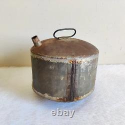 1920s Vintage Handmade Old Oil Can With Handle Rare Decorative Collectible T493