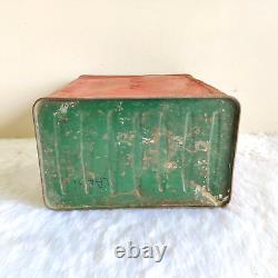 1930s Vintage Caltex Petrol Tin Can Automobile Collectible Rare Decorative TN179