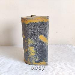 1930s Vintage Unique Shape Petrol Tin Can Automobile Collectible Old Rare TI305