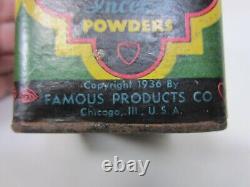 1936 Famous Products Co. Chicago- Van Van Incense Powders Can- RARE