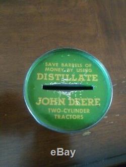 1937 John Deere 100th Anniversary Centennial Oil Can Coin Bank VERY RARE