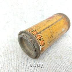 1940s Vintage Rare Double Sided Cap Dentonic Tooth Powder Tin Can Unused Sealed