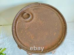 1952 Vintage Shell X-100 Motor Oil Tin Can Bucket 4 Gallon Automobile USA Rare