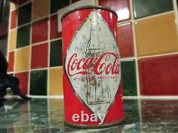 1960's Retro Coca-Cola British Vintage Diamond/Metal Coke Can with Top Intact RARE