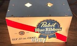 1960s pabst beer light up 6 pack flashing cans display back bar sign rare