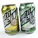 2011 Rare Call of Duty Gold Silver Mountain Mtn Dew Empty Can Set Bottom Opened