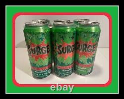 2014 Surge Soda Empty 6 pack 6pk 16oz can Collectible CocaCola Rare Discontinued