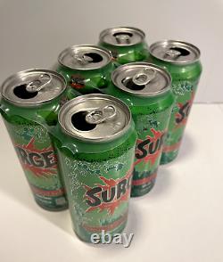 2014 Surge Soda Empty 6 pack 6pk 16oz can Collectible CocaCola Rare Discontinued