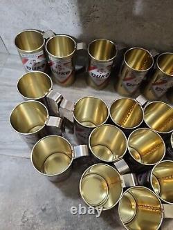 21 MinT RARE Duke Beer Steel 12 Ounce Pull Tab Beer Cans Made Into Steins Handy
