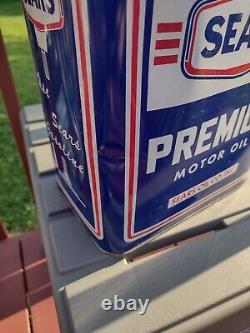 2 Gallon Oil Can Can Sears Premium Motor Oil Rare