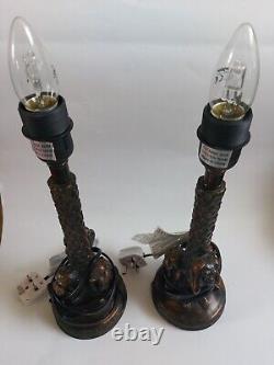 2x Very Rare Zara Home Table Lamps The Three Monkeys Can't See Hear Speak