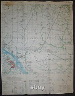 6129 ii Rare US MAP Can Tho Combat Base City December 1970 VIETNAM WAR