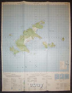 6326 iii Rare 1969 Map CON SON ISLAND CAN DAO VC POW CAMP Vietnam War