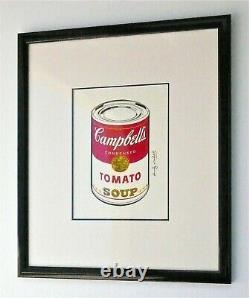 ANDY WARHOL - A 1960s POP ART SOUP CAN PAINTING, SIGNED, FRAMED, NEW YORK, RARE