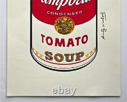 ANDY WARHOL - A 1960s POP ART SOUP CAN PAINTING, SIGNED, FRAMED, NEW YORK, RARE