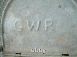 A Lovely Rare Vintage GWR Railway Water Carrying Can Galvanized Watering Can VGC