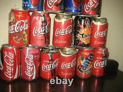 A Rare 18 X Job Lot Old Vintage Retro Empty Assorted Fizzy Drink Cans