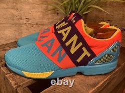 Adidas Torsion ZX Flux I WANT I CAN (2014) Trainers B34450 Mens UK9 Barely Worn