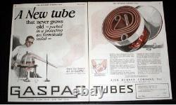 Ajax Rubber Gaspac Inner Tube Can, 1924, Very Rare, Great Shape Vintage