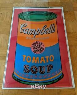 Andy Warhol Lithograph Print Pop Art Poster CAMPBELL'S SOUP CAN 1968 Rare