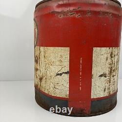 Antique 5 Gallon ENCO Gas Can USA Rare Hard To Find Dated 1893 N-55 Rusted Metal