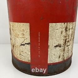 Antique 5 Gallon ENCO Gas Can USA Rare Hard To Find Dated 1893 N-55 Rusted Metal