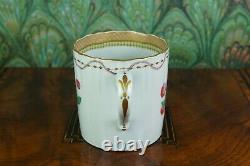 Antique English Porcelain Rare Armorial Coffee Can And Saucer Spode Pre 1840