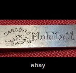 Antique Old Rare Gargoyle Mobiloil Metal Bottle Opener & Cans