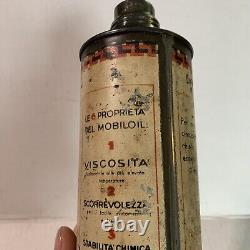Antique RARE Graphic Auto Mobiloil Vacuum Oil Gargoyle A Cone Top Spout Oil Can