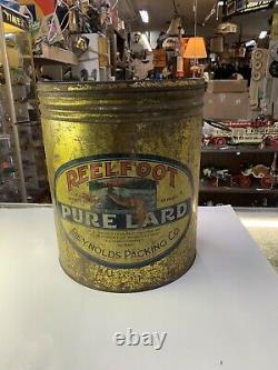 Antique REELFOOT Pure Lard Can 50 LBS Union City Tennessee Rare