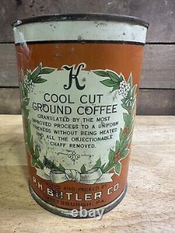 Antique Rare Kleeko Brand One Pound Coffee Can Pittsburgh Pa