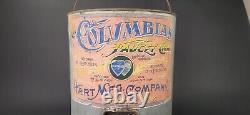 Antique The Columbian Faucet Can Large OIL & GAS Patented 1894 Advertising Rare