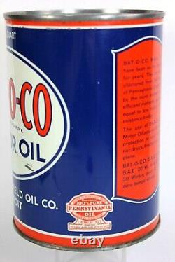 BAT-O-CO Motor Oil Can by C. F. Battenfeld Oil Co. Detroit, Mich. EXTRA RARE