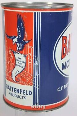 BAT-O-CO Motor Oil Can by C. F. Battenfeld Oil Co. Detroit, Mich. EXTRA RARE