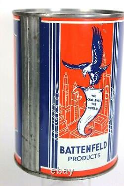 BAT-O-CO Motor Oil Can by C. F. Battenfeld Oil Co. Detroit, Mich. EXTRA RARE