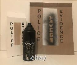 Banksy Evidence Set 2015 rare stencil and spraypaint can set