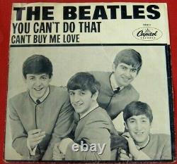 Beatles CAN'T BUY ME LOVE 1964, Ultra Rare Original Picture Sleeve! STRONG VG+
