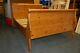 Beautifully Made And Very Rare Pine Ducal 4' 6 Double Sleigh Bed Can Deliver