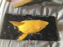 Breitling basel world collectable shark paperweight very rare with tin can