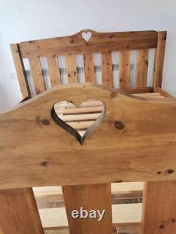 CAN DELIVER VERY RARE SOLID FARMHOUSE PINE 6ft SUPER KING SIZE BED FRAME VGC