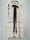 CHANEL Rare Runway Skirt can be worn as a Dress White & Black Bow Wool & Cotton