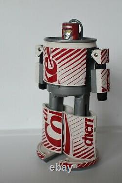 Cherry Coke Coca Cola Robot Transformer 1980's Rare Collectable Can