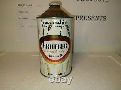 Cone top beer cans krueger quart Rare nice condition