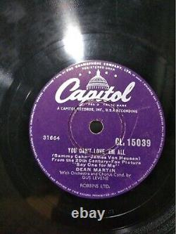DEAN MARTIN evening in roma/you can't love INDIA INDIAN RARE 78 RPM RECORD VG+