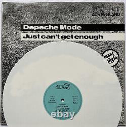 DEPECHE MODE -Just Can't Get Enough- Very Rare German White Vinyl Limited 12