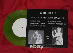 David Bowie Can't Explain 7 Green Vinyl Very Rare White Label