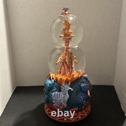 Disney The Lion King I CAN'T WAIT TO BE KING 2 Tier Snow Globe. Rare