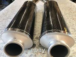 Ducati 916 996 998 748 ART Slip On Exhaust System Carbon End Can 55mm Rare