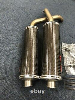 Ducati 916 996 998 Silmotor Slip On Exhaust System Carbon Oval End Can 45mm Rare